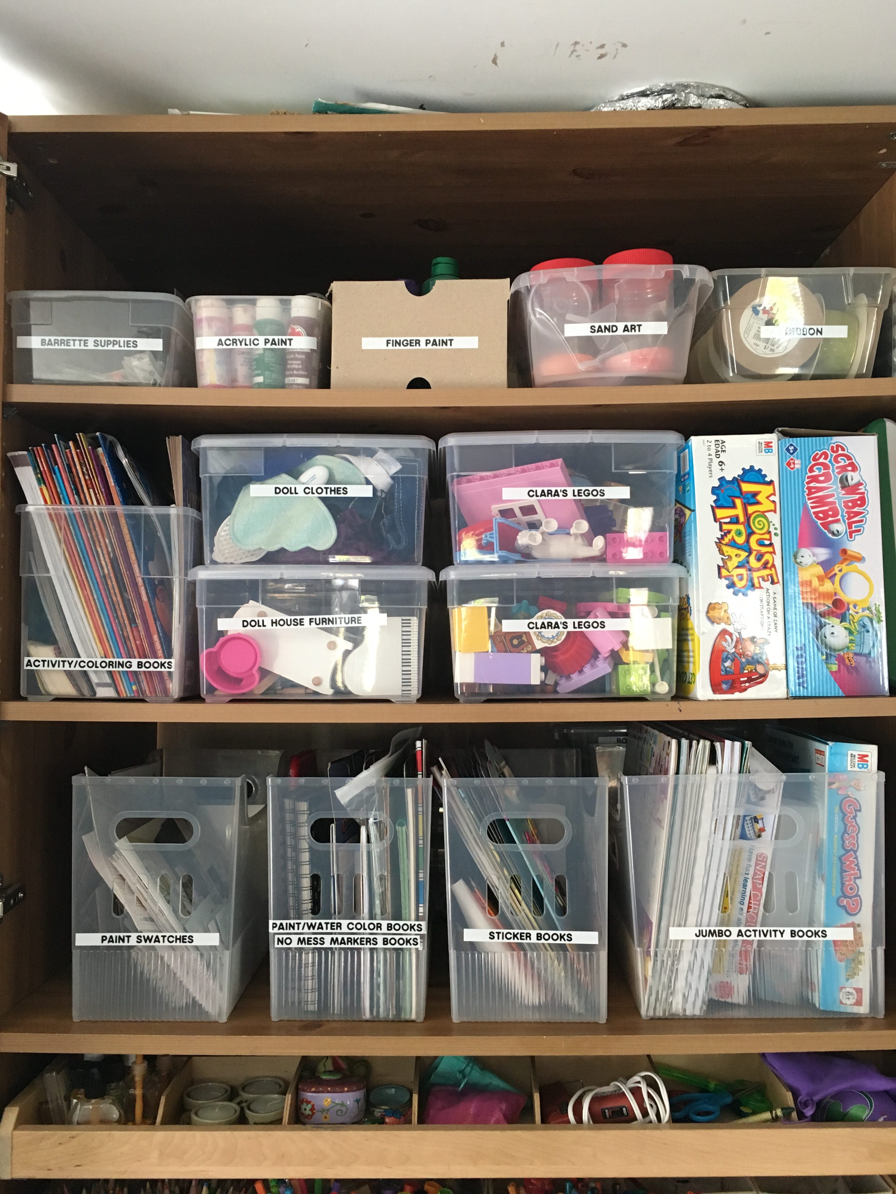 Organizing Crafts & Games - Practically Organized