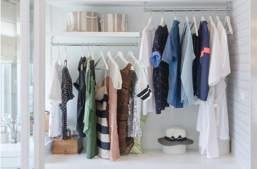 closet with organization system