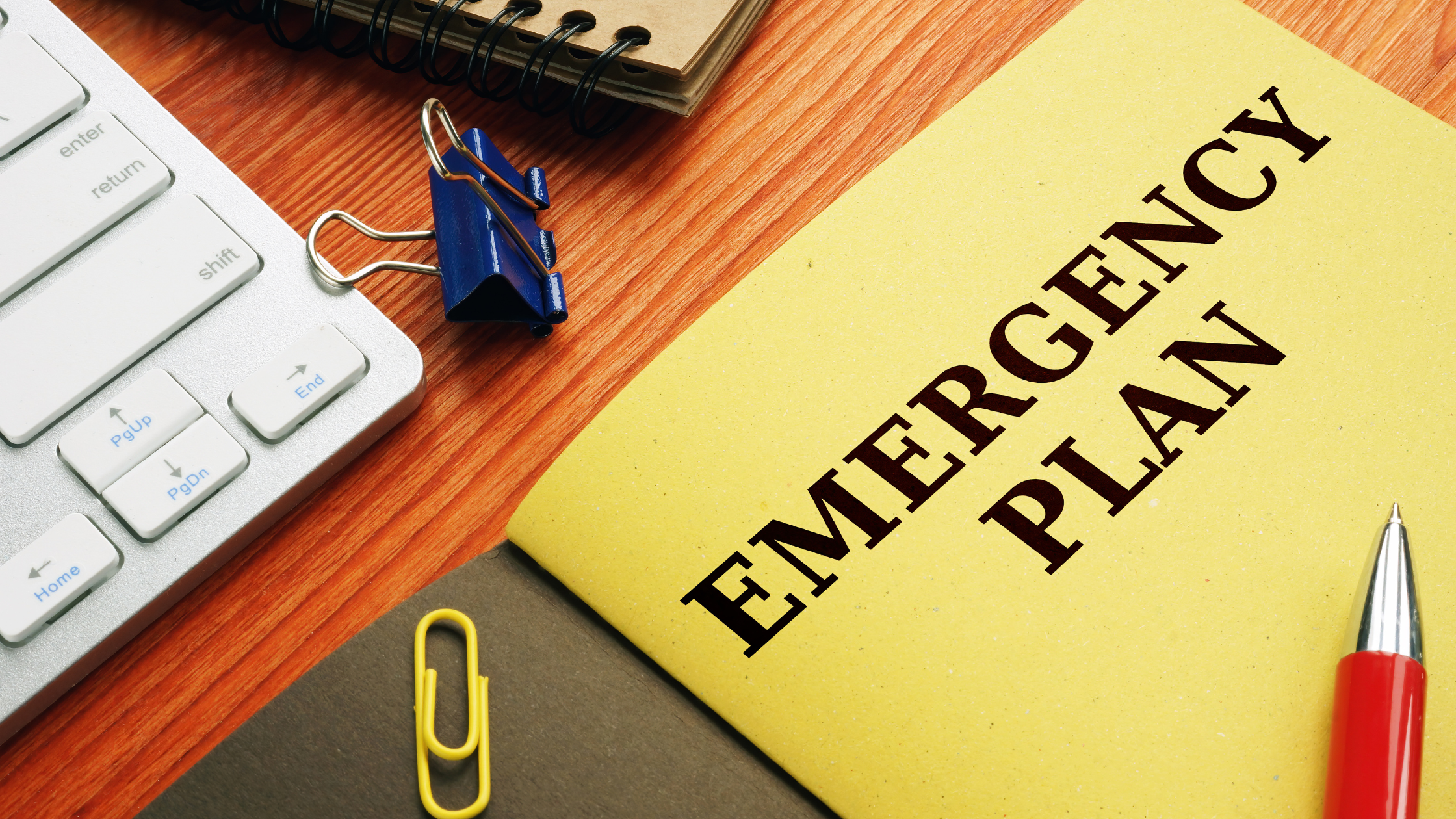 emergency preparedness blog image 1 photo of emergency plan paper and office supplies